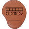 Movie Theater Cognac Leatherette Mouse Pads with Wrist Support - Flat