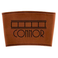 Movie Theater Leatherette Cup Sleeve (Personalized)