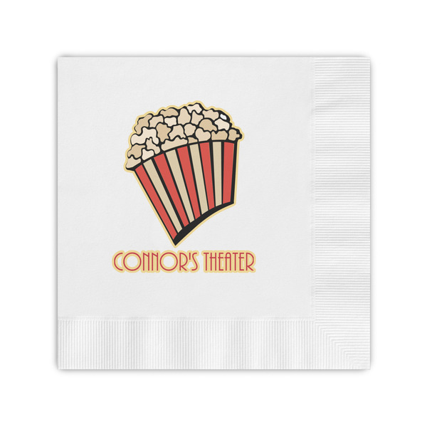 Custom Movie Theater Coined Cocktail Napkins (Personalized)