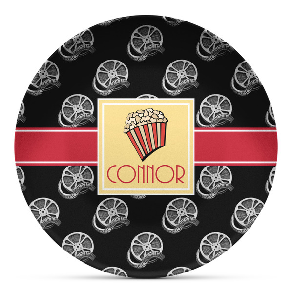 Custom Movie Theater Microwave Safe Plastic Plate - Composite Polymer (Personalized)