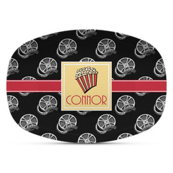 Movie Theater Plastic Platter - Microwave & Oven Safe Composite Polymer (Personalized)