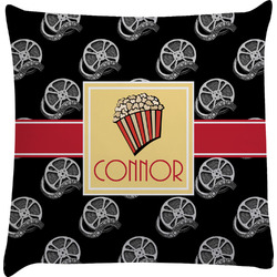 Movie Theater Decorative Pillow Case w/ Name or Text