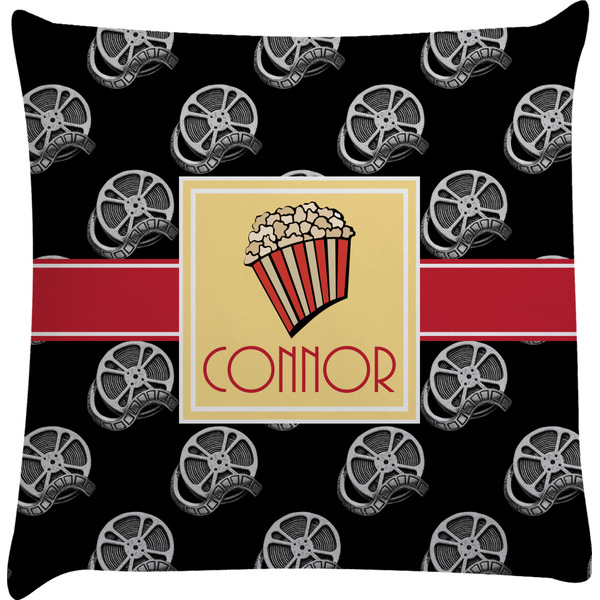 Custom Movie Theater Decorative Pillow Case w/ Name or Text