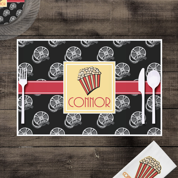 Movie Theater Disposable Paper Placemat - In Context