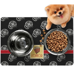 Movie Theater Dog Food Mat - Small w/ Name or Text
