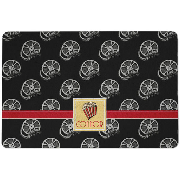 Custom Movie Theater Dog Food Mat w/ Name or Text