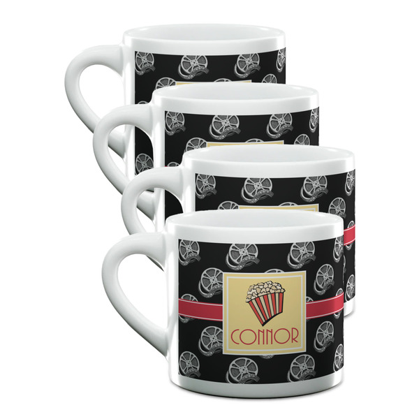 Custom Movie Theater Double Shot Espresso Cups - Set of 4 (Personalized)