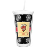 Movie Theater Double Wall Tumbler with Straw (Personalized)