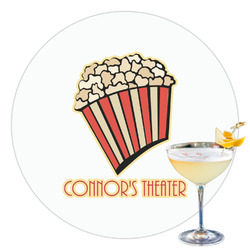 Movie Theater Printed Drink Topper - 3.5" (Personalized)