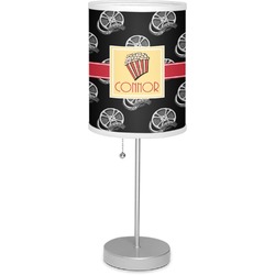 Movie Theater 7" Drum Lamp with Shade Linen (Personalized)
