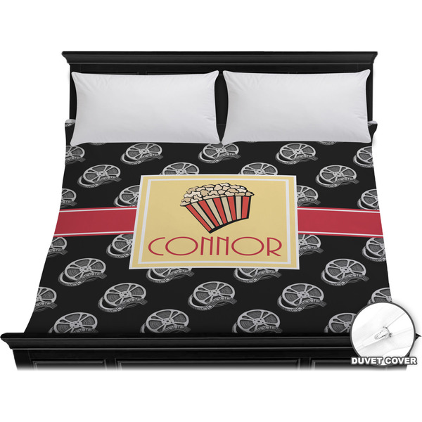 Custom Movie Theater Duvet Cover - King (Personalized)