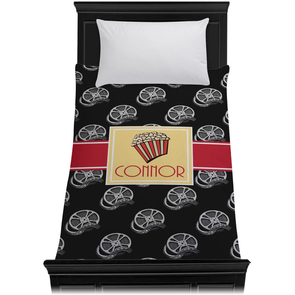 Movie Theater Duvet Cover - Twin XL - On Bed - No Prop
