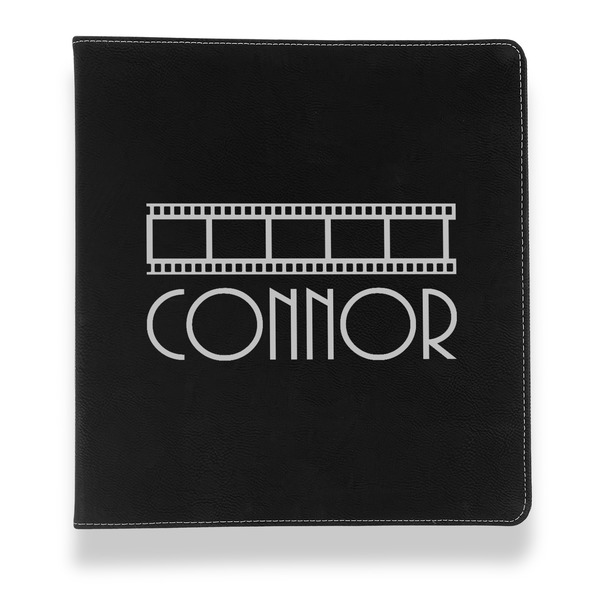 Movie Theater Leather Binder - 1" - Black - Front View