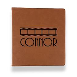 Movie Theater Leather Binder - 1" - Rawhide (Personalized)