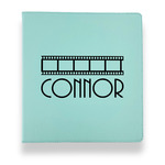 Movie Theater Leather Binder - 1" - Teal (Personalized)
