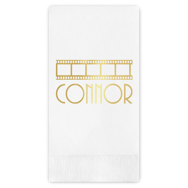 Custom Movie Theater Guest Napkins - Foil Stamped (Personalized)
