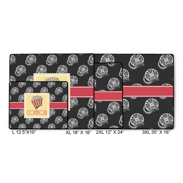 Movie Theater Gaming Mats - SIZE CHART