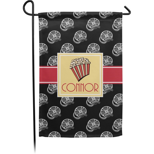 Custom Movie Theater Small Garden Flag - Double Sided w/ Name or Text