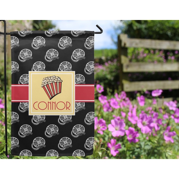 Movie Theater Garden Flag - Outside In Flowers
