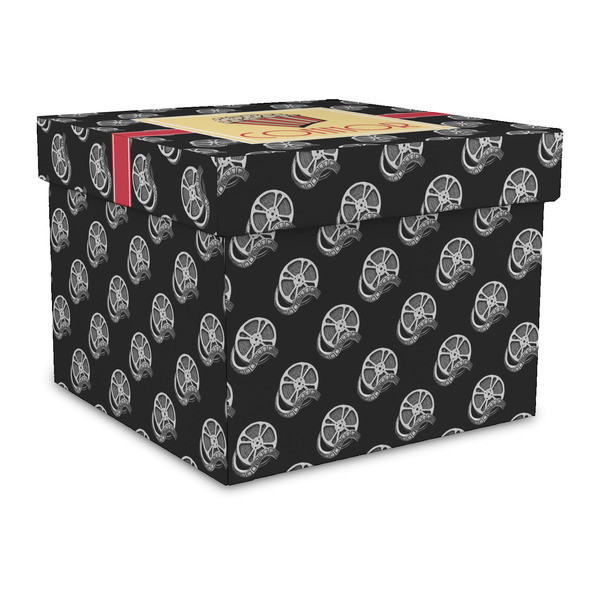 Custom Movie Theater Gift Box with Lid - Canvas Wrapped - Large (Personalized)