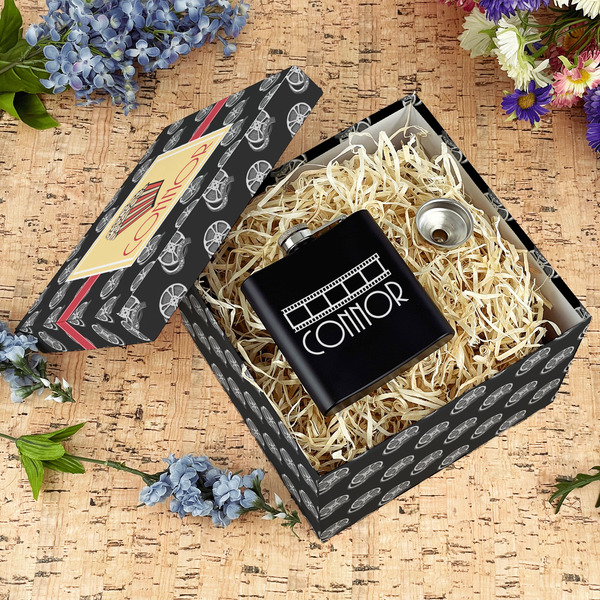 Movie Theater Gift Boxes with Lid - Canvas Wrapped - Large - In Context