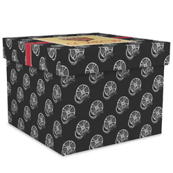 Movie Theater Gift Box with Lid - Canvas Wrapped - XX-Large (Personalized)