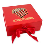 Movie Theater Gift Box with Magnetic Lid - Red (Personalized)