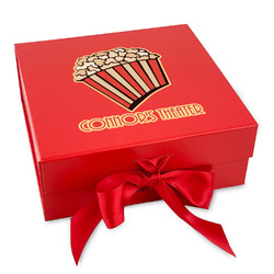 Movie Theater Gift Box with Magnetic Lid - Red (Personalized)