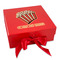 Movie Theater Gift Boxes with Magnetic Lid - Red - Front