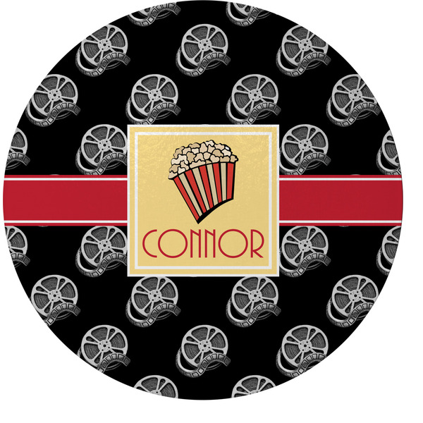 Custom Movie Theater Round Glass Cutting Board - Medium (Personalized)
