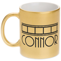 Movie Theater Metallic Gold Mug (Personalized)