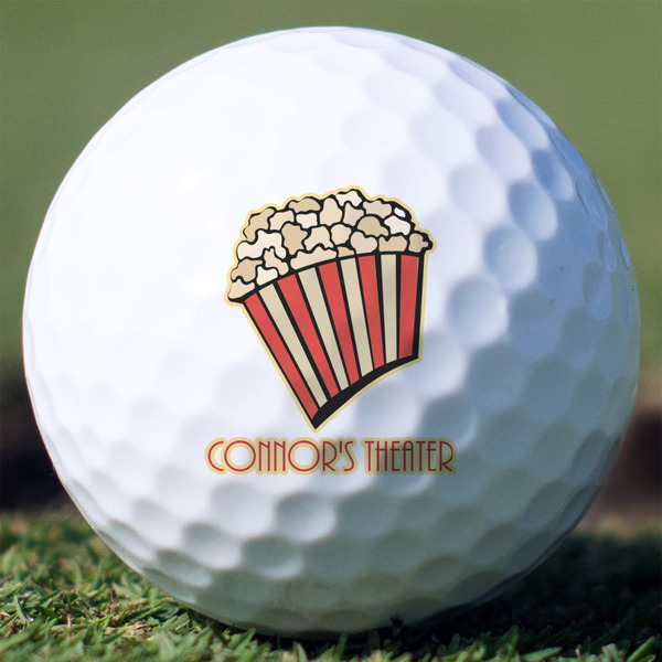 Custom Movie Theater Golf Balls - Titleist Pro V1 - Set of 3 (Personalized)