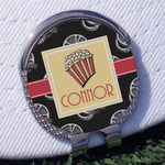 Movie Theater Golf Ball Marker - Hat Clip