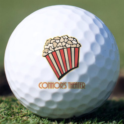 Movie Theater Golf Balls - Non-Branded - Set of 3 (Personalized)