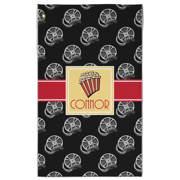 Custom Movie Theater Golf Towel - Poly-Cotton Blend w/ Name or Text