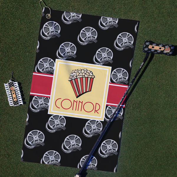 Custom Movie Theater Golf Towel Gift Set w/ Name or Text