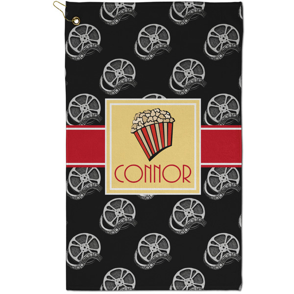 Custom Movie Theater Golf Towel - Poly-Cotton Blend - Small w/ Name or Text