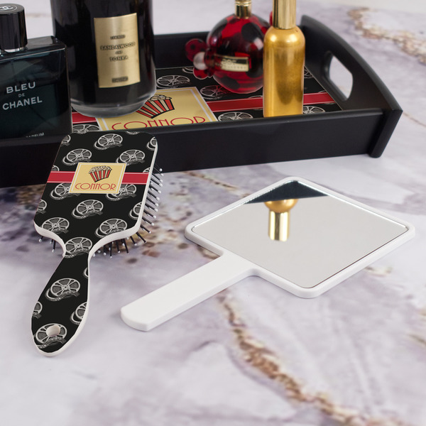 Movie Theater Hair Brush - With Hand Mirror