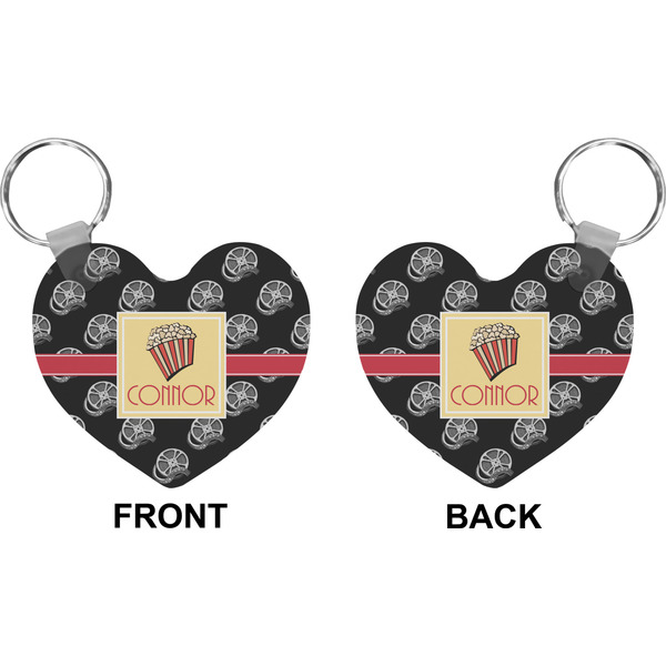 Movie Theater Heart Keychain (Front + Back)