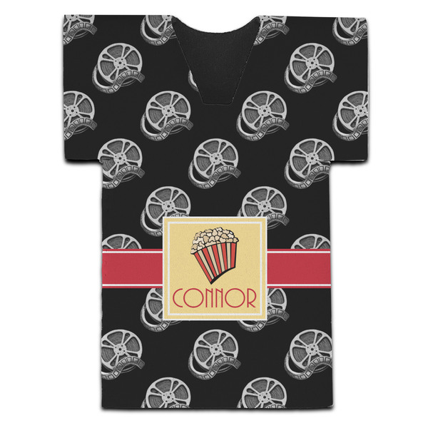 Movie Theater Jersey Bottle Cooler - Set of 4 - FRONT (flat)