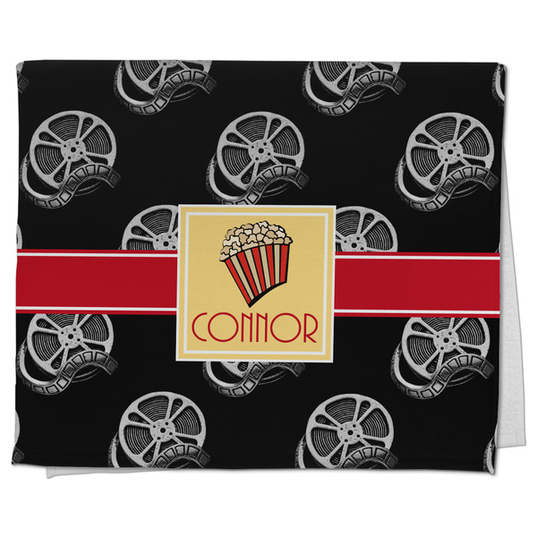 Custom Movie Theater Kitchen Towel - Poly Cotton w/ Name or Text
