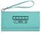Movie Theater Ladies Wallet - Leather - Teal - Front View