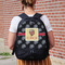 Movie Theater Large Backpack - Black - On Back