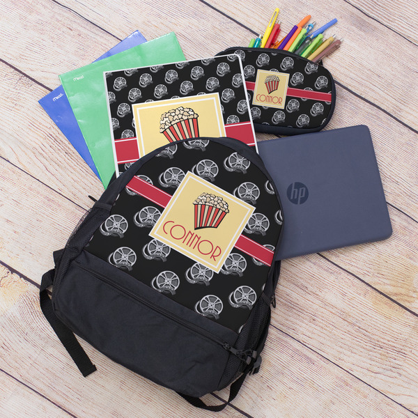 Movie Theater Large Backpack - Black - With Stuff