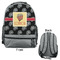 Movie Theater Large Backpack - Gray - Front & Back View