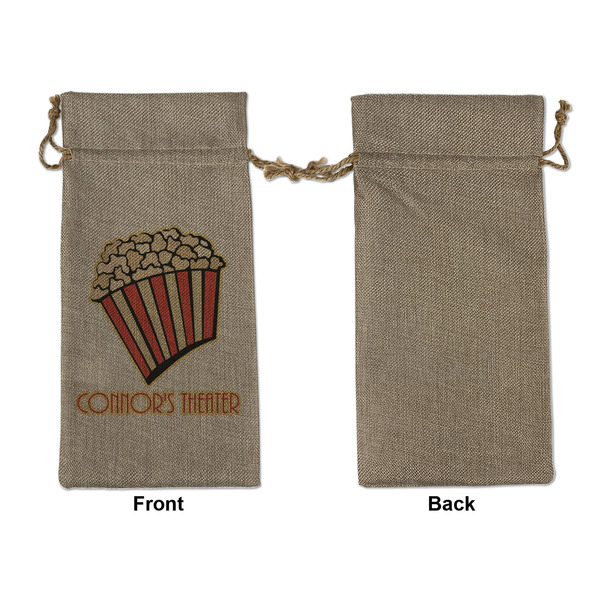 Movie Theater Large Burlap Gift Bags - Front Approval