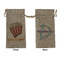Movie Theater Large Burlap Gift Bag - Front & Back (Personalized)