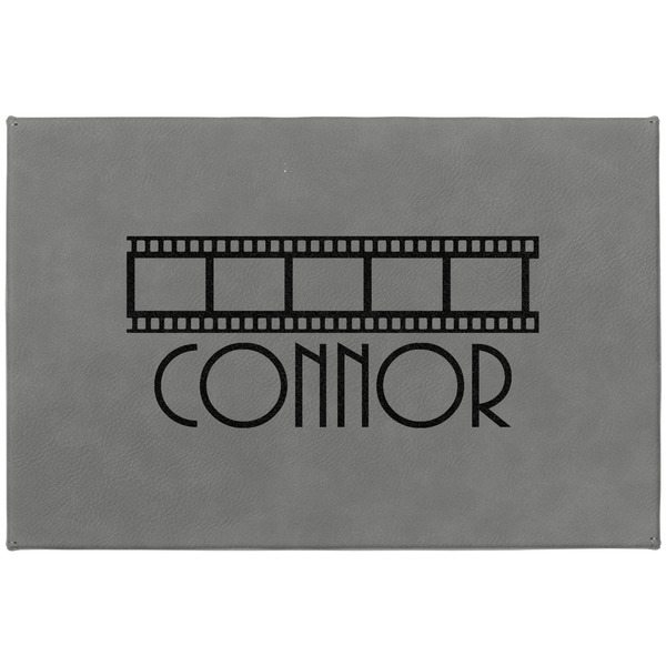 Movie Theater Large Engraved Gift Box with Leather Lid - Approval