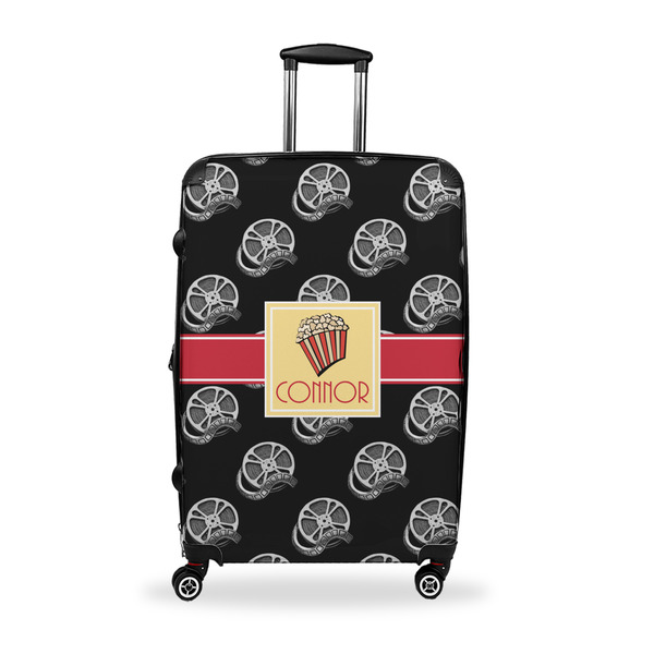 Custom Movie Theater Suitcase - 28" Large - Checked w/ Name or Text