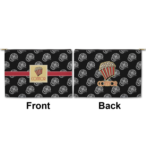 Movie Theater Large Zipper Pouch Approval (Front and Back)